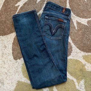 7 For All Mankind straight leg jeans sz. 25